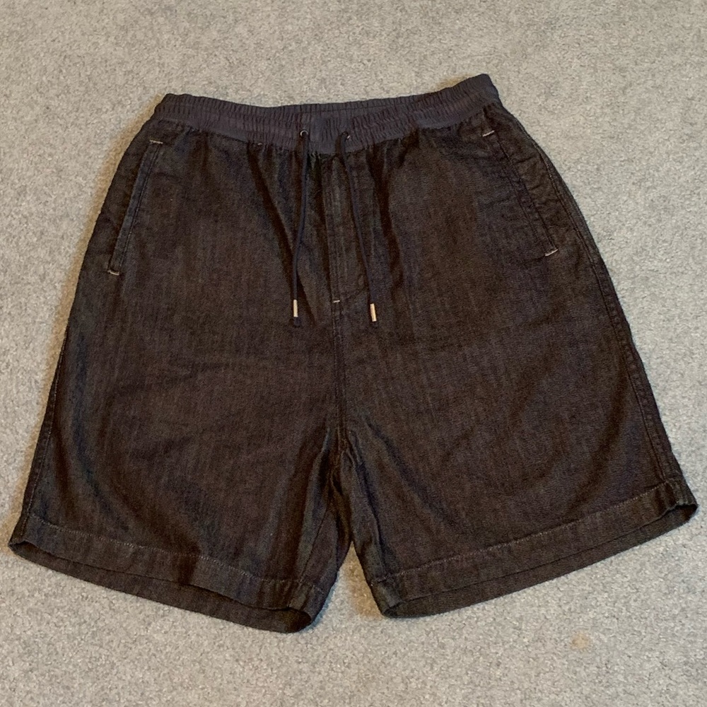 Diesel Jean Shorts, Black, Size Medium